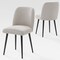 Homeroots Set of Two Beige And Black Upholstered Fabric Dining Side Chairs 564814 - alternate 9