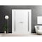 Sartodoors Solid French Double Doors 36 x 84in, Planum 0660 Painted White W/ Frosted Glass PLANUM0660DD-BEM-3684 - alternate 1