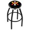 Holland Bar Stool Co 25" Blk Wrnkl Virginia Military Institute Swivel Bar Stool, Chrome Ring L8B2C25VAMilI - alternate 1