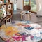 World Rug Gallery Sky Collection Modern Abstract Area Rug 8 ft Round Multi 232MULTI8RND - alternate 1