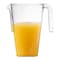Smarty Had A Party 52 oz. Clear Square Plastic Disposable Pitchers (24 Pitchers), 24PK 552S-CASE - alternate 11