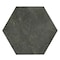 Apollo Tile Zenith 9 x 11 in. Matte Charcoal Gray Porcelain Hexagon Wall and Floor Tile 8.07 sq ft/case, 16PK APLHEX88LAVA - alternate 1
