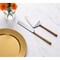 Homeroots Hammered Gold Stainless Steel Two Piece Hand Forged Cake Server 576811 - alternate 7