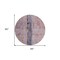 Homeroots 8' Blush Pink And Purple Round Abstract Washable Indoor Outdoor Area Rug 578018 - alternate 5
