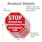 Signmission Stop Bio Secure Area Controlled Acc, 4 inch X 4 inch, Vinyl Decal, 5PK OC-D-5PACK-4-247 - alternate 3