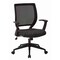Office Star Products EM Series Screen Back Task Chair with "T" Arms, Fine Tune Onyx EM51022N-K101 - alternate 1