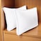 Homeroots Set of Two Microfiber Down Alternative Medium Hypoallergenic Standard Size Bed Pillows 526444 - alternate 1