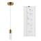 Jonathan Y Bolha 4.75" 1-Light Bubble Acrylic/Iron Modern Minimalist Integrated LED Pendant, Brass Gold JYL7221B - alternate 8