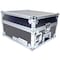 Deejay Led Fly Drive Case 8u Space Slant Mixer Rack / 2 u Space Vertical Rack System with Full AC Door TBHM802E - alternate 3