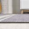 Jonathan Y Bande Distressed Ticking Stripe Non-Slip Machine-Washable Lavender/Ivory 5 ft. x 8 ft. Area Rug WSH121A-5 - alternate 6