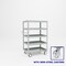 Pucel Five Shelf Heavy Duty Stock Cart, 24 in W x 58 3/4 in H x 36 in D, Light Blue L-2436-S - alternate 1