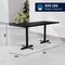Flash Furniture Commercial Black Laminate Tabletop-Dual Table Height Crisscross Bases, 72 in x 30 in XU-BLKTB-3072-T2222-GG - alternate 7
