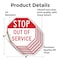 Signmission Stop Out of Service, 4 inch X 4 inch, Vinyl Decal, 5PK OC-D-5PACK-4-227 - alternate 4