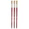 Princeton Velvetouch Angle Shader Brush, Synthetic Bristles, Short Handle Mixed Media, Size 3/8 inch, 3PK P3950AS037 - alternate 1