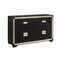 Homeroots 62" Black And Gold Faux Crystal Bling Wood Six Drawer Double Dresser 564668 - alternate 14