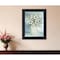 Homeroots White Blooms Black Framed Print Wall Art 530118 - alternate 3
