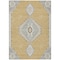 Homeroots 3' X 5' Gold Gray And Ivory Oriental Washable Indoor Outdoor Area Rug 598406 - alternate 9