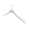 Nahanco 17in High Gloss White Wooden SlimLine Shirt/Dress Hanger w/ Gold Hook, 50PK SL7051750GH - alternate 4