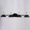 Vaxcel Akron 4 Light Matte Black with Gold Brass Industrial Bathroom Vanity Wall Fixture - Metal Shades W0437 - alternate 8