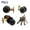 Ecs Hardware Durable Combo Lockset w/ Single Knob & Deadbolt, Entrance, Oil Rubbed Bronze, Grade 3 SC1 ECSH-37805-ORB-SC1 - alternate 6