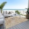 Homeroots 5' X 8' Copper And Beige Abstract Washable Indoor Outdoor Area Rug 605543 - alternate 8