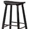 Homeroots 30" Black Solid Wood Backless Bar Height Bar Chair 632442 - alternate 7