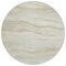 Homeroots 8' Beige Round Striped Washable Indoor Outdoor Area Rug 608102 - alternate 8