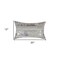 Homeroots Set of Two 12" X 20" Gray and Silver Striped Cowhide Lumbar Throw Pillows with Glitter, 2PK 544633 - alternate 6