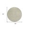 Homeroots 8' Beige Round Geometric Washable Indoor Outdoor Area Rug 607472 - alternate 9