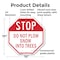 Signmission Stop Do Not Plow Snow into Trees, 10 Inch X 10 Inch, Plastic Sign OC-P-10-194 - alternate 5