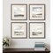 Homeroots Set Of Four Watercolor Ocean Landscapes Framed Print Wall Art, 4PK 474057 - alternate 6
