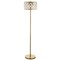 Jonathan Y Elizabeth 60" Crystal/Metal LED Floor Lamp, Brass Gold/Clear JYL9000A - alternate 1