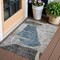 Homeroots 3' X 5' Blue Gray And Charcoal Abstract Washable Indoor Outdoor Area Rug 587572 - alternate 1