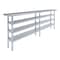 Amgood 14in D x 96in L Stainless Steel Table, Three Undershelves AMG WT-1496-3SH-Z - alternate 1