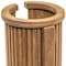 Homeroots Traditional Solid Teak Toilet Paper Rack 475853 - alternate 6