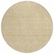 Homeroots 8' Gold And Ivory Round Geometric Washable Indoor Outdoor Area Rug 612126 - alternate 7
