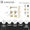 Kingston Brass Plumbing Sink Trim Kit with Bottle Trap, Brushed Brass CC53307DLLKB40 - alternate 2