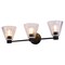 Vaxcel Dalton 25.5 in. 3-Light Matte Black Bathroom Vanity Fixture, Clear Glass Shade W0505 - alternate 1