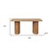 Homeroots 35in Brown Solid Wood Storage Bench With Cabinet 718247 - alternate 9