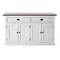 Homeroots Modern Farmhouse Brown And White Buffet Server 388226 - alternate 1