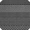 Homeroots 8' Black And Ivory Round Chevron Washable Indoor Outdoor Area Rug 612240 - alternate 7