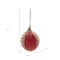 Homeroots Set of Four Red And Natural Woven Bamboo Ball Ornaments, 4PK 633365 - alternate 6