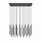 Z-Lite Forest 23 Light Linear Chandelier, Matte Black, 54 In W 919MP24-23L-MB-LED - alternate 6