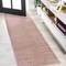 Jonathan Y Haze Solid Low-Pile Pink 2 ft. x 14 ft. Runner Rug SEU100P-214 - alternate 1