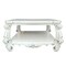 Homeroots 57" White Wood Ornate Coffee Table With Shelf 572270 - alternate 9