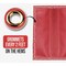 Mytee Products 6ft x 8ft Heavy Duty Red 18oz Vinyl Utility Tarp Waterproof, Multipurpose, Cars... VT18-6x8-RED - alternate 8