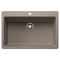 Blanco Liven SILGRANIT 33in Super Single Dual Mount Kitchen Sink - Truffle 443198 - alternate 1