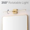 Jonathan Y McKenna 28" Modern Minimalist Adjustable Dimmable Integrated LED Metal Wall Sconce, Brass Gold JYL7041B - alternate 14