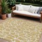 Homeroots 8' X 10' Gold And Ivory Geometric Washable Indoor Outdoor Area Rug 599283 - alternate 1