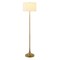 Homeroots 62" Brass Floor Lamp With White Fabric Drum Shade 523540 - alternate 6